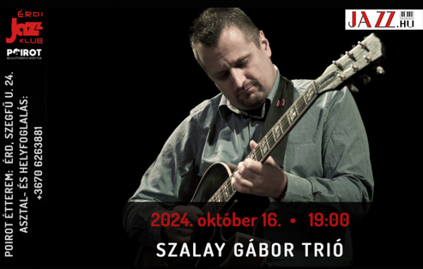 Érdi Jazz Klub: évadnyitó: Szalay Gábor Organ Trió