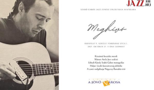 MEGHÍVÓ A SZABÓ GÁBOR EMLÉKTÁBLA AVATÁSÁRA